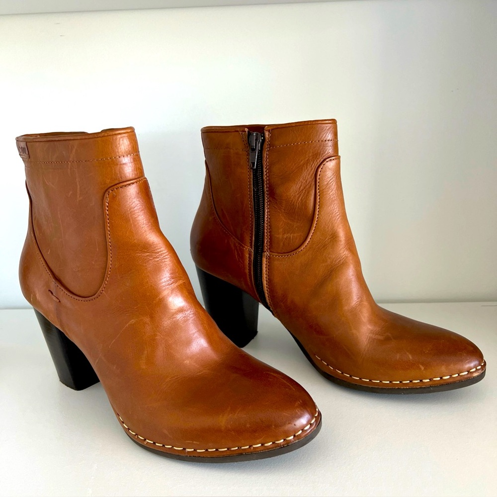 PLDM by Palladium Womens Ankle Boots Leather Solid Tan Sz 8.5 US